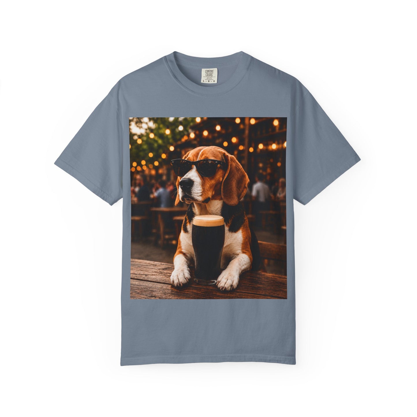 Beagle Pub T-Shirt – Sunglasses & Stout Dog Graphic Tee