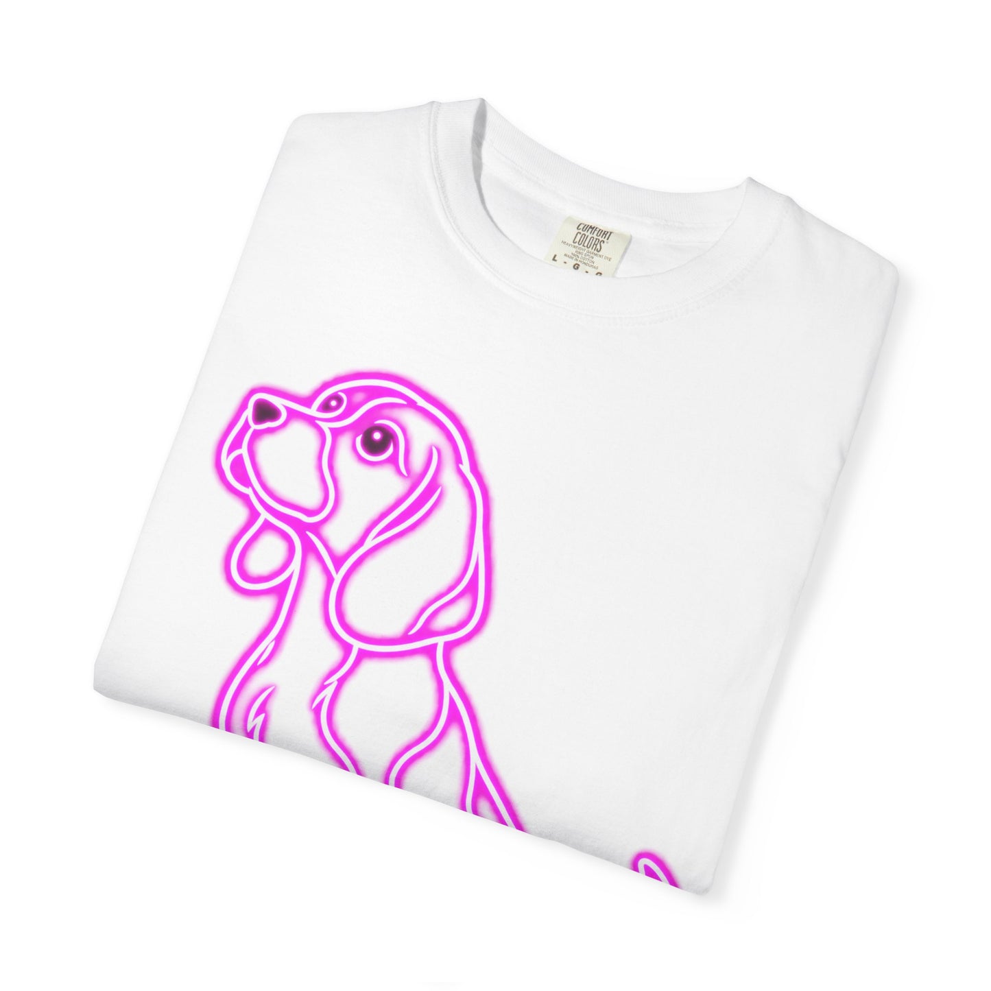 Beagle T-shirt - Neon Purple Patient Hound