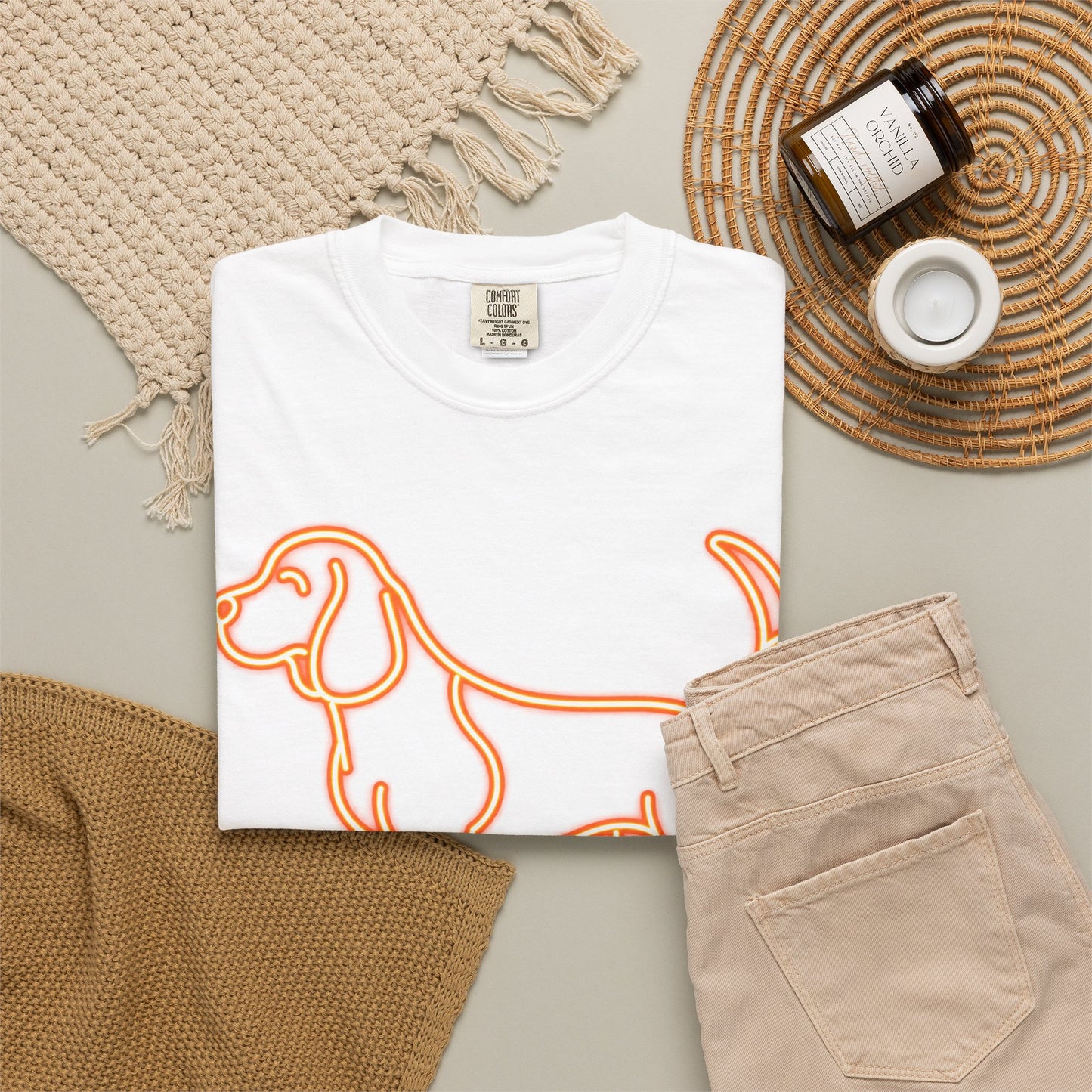 Beagle - Neon Orange Hound