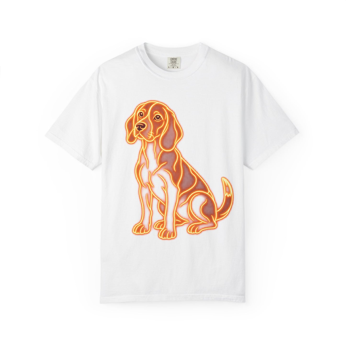 Beagle T-shirt - Neon Orange Loyal Hound