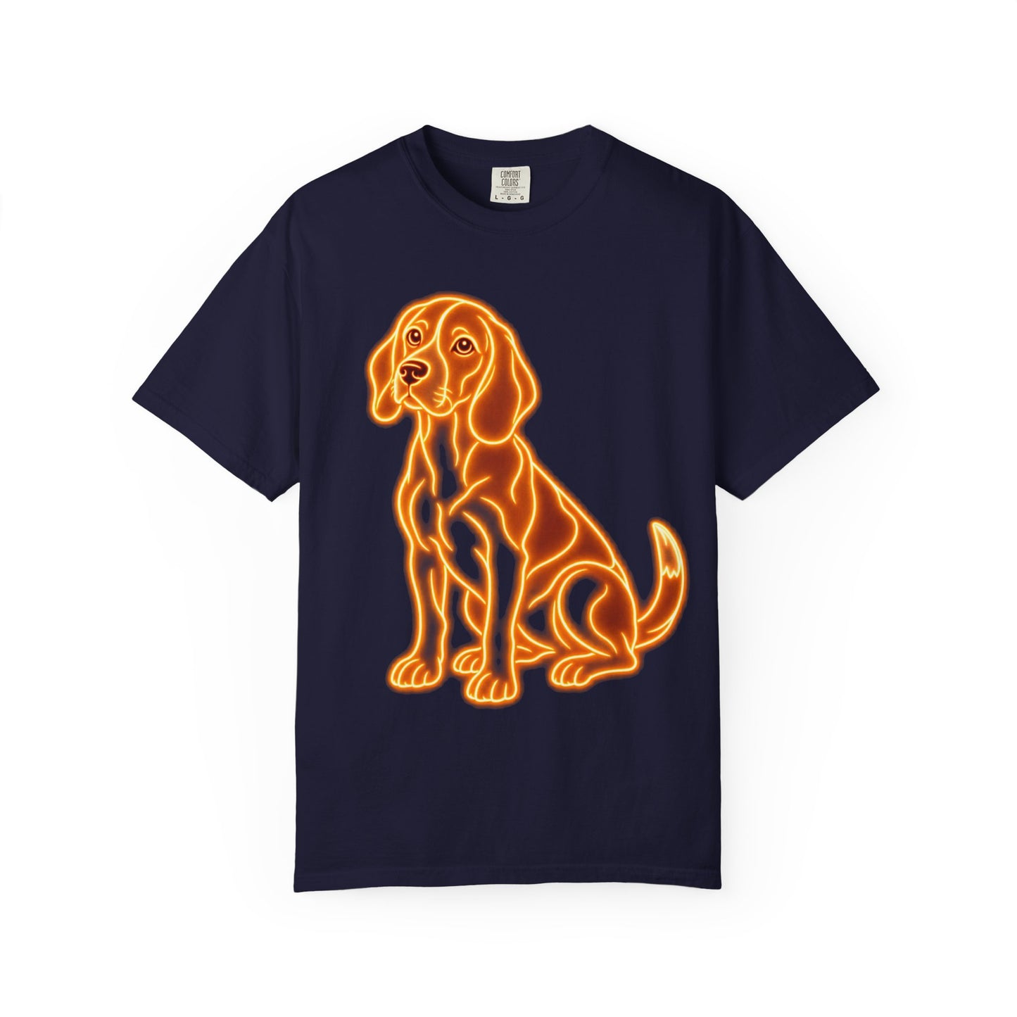 Beagle T-shirt - Neon Orange Loyal Hound