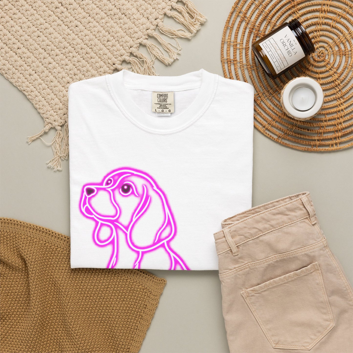 Beagle T-shirt - Neon Purple Patient Hound