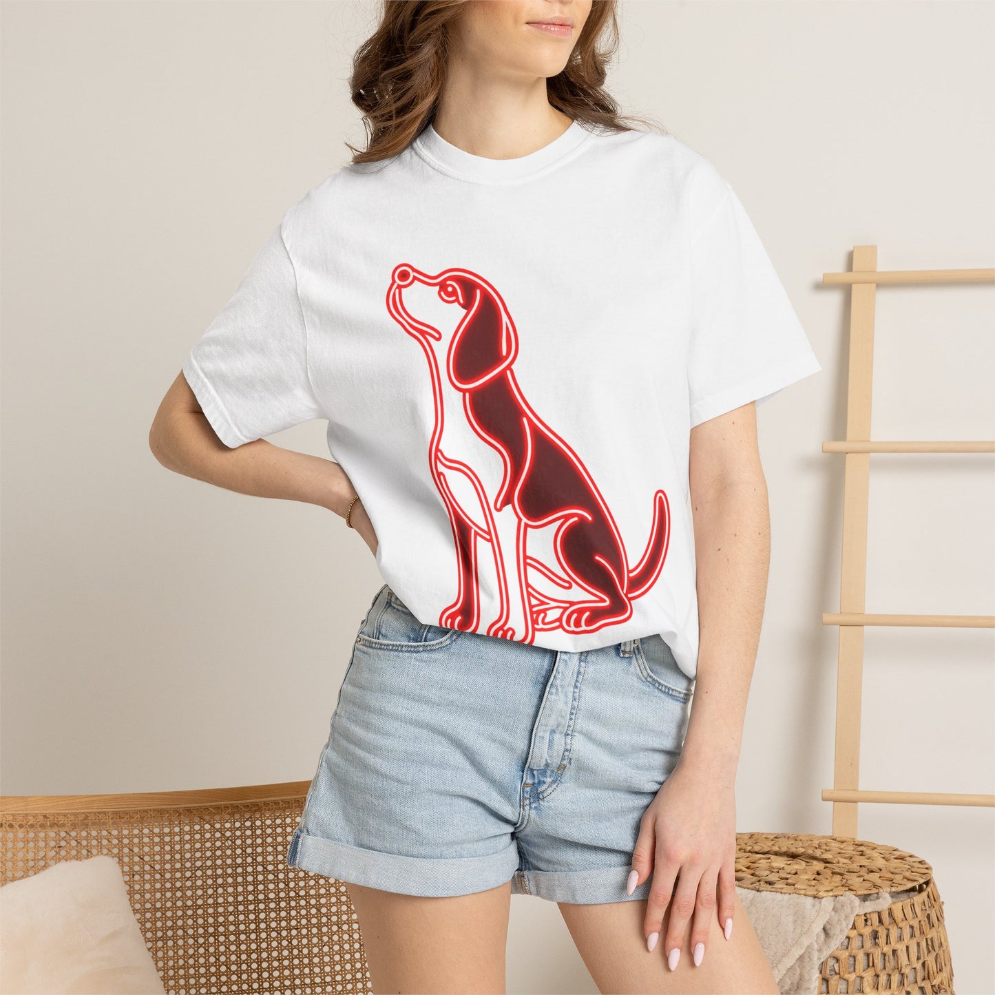 Beagle - Neon Red Hound