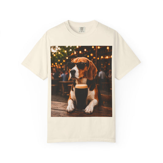 Beagle Pub T-Shirt – Sunglasses & Stout Dog Graphic Tee