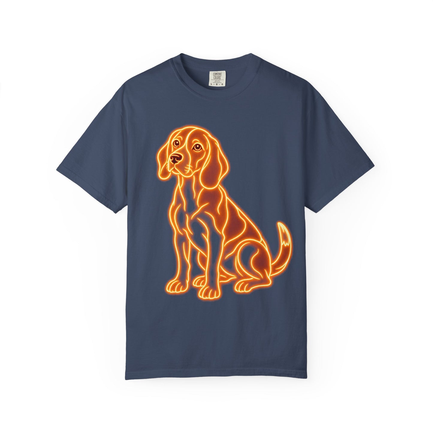 Beagle T-shirt - Neon Orange Loyal Hound
