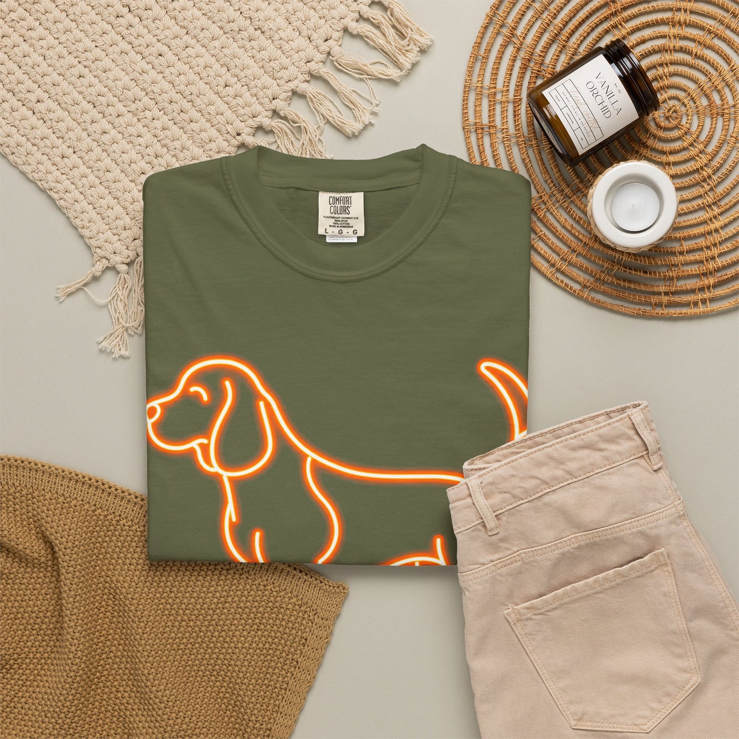 Beagle - Neon Orange Hound