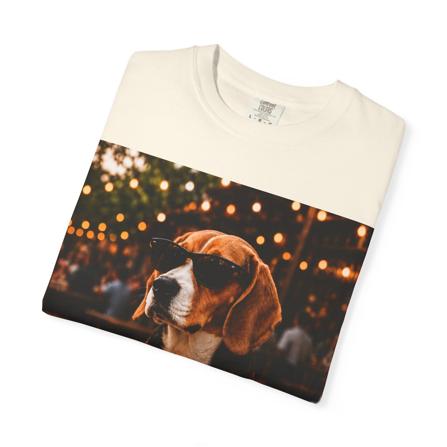 Beagle Coffee Lover T-Shirt – Hound with "I ❤️ coffee" Mug Graphic